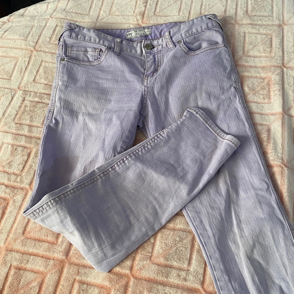Free People lavender jeans